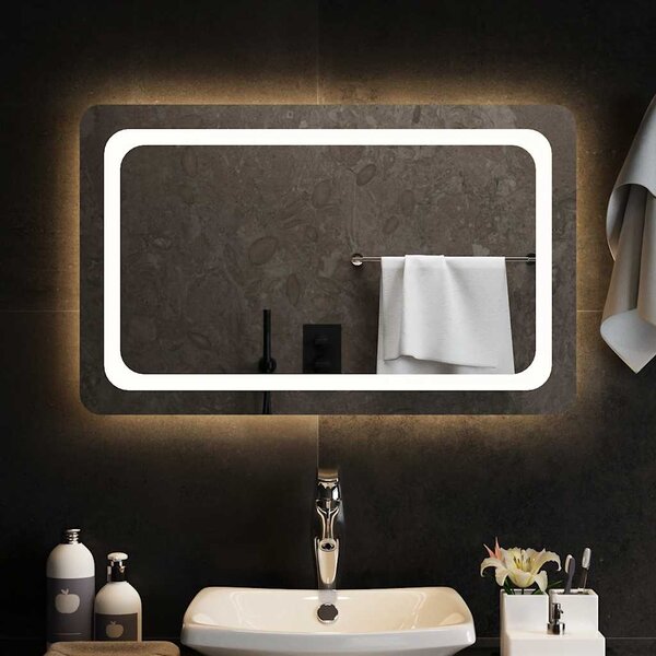 Koupelnové zrcadlo s LED osvětlením 80x50 cm