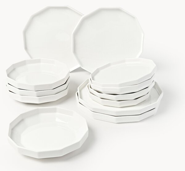 Sada porcelánového nádobí Angoli, pro 4 osoby (12 dílů)