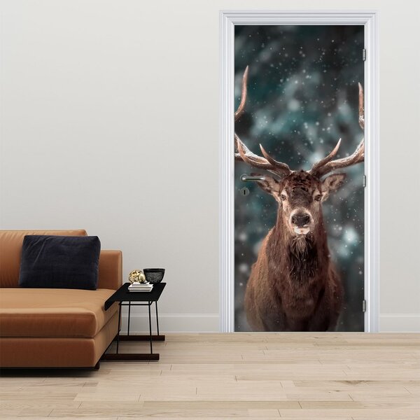 Fototapeta na dveře - Majestátnost jelena (95x205cm)