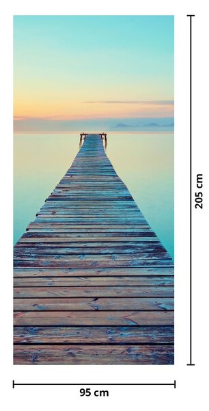 Fototapeta na dveře - Molo do nekonečna (95x205cm)