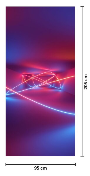 Fototapeta na dveře - Moderní abstrakce (95x205cm)