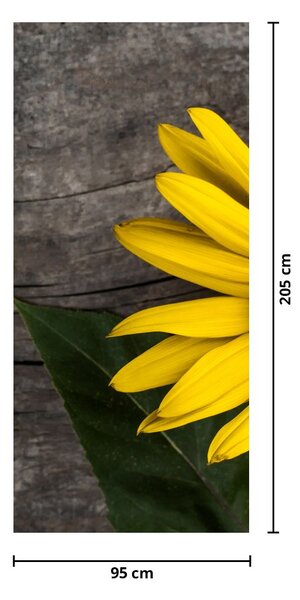 Fototapeta na dveře - Květ slunečnice (95x205cm)