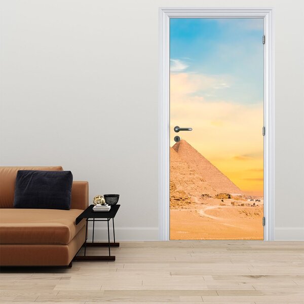 Fototapeta na dveře - Egyptské pyramidy (95x205cm)