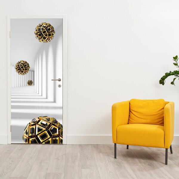 Fototapeta na dveře - Abstraktní motiv míčů (95x205cm)