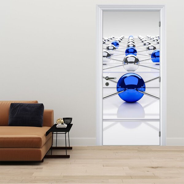 Fototapeta na dveře - Pospojované koule (95x205cm)