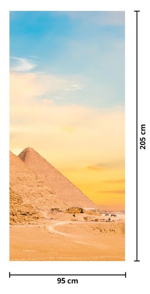 Fototapeta na dveře - Egyptské pyramidy (95x205cm)