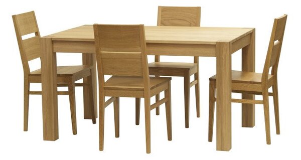 STIMA Jídelní stůl DM 017 GAMBA dub masiv ROZMĚR: (š/h/v) 120 x 80 x 77 cm