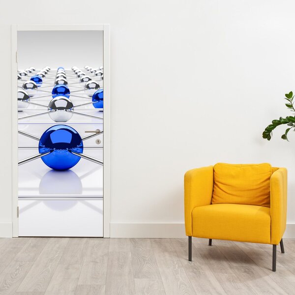 Fototapeta na dveře - Pospojované koule (95x205cm)