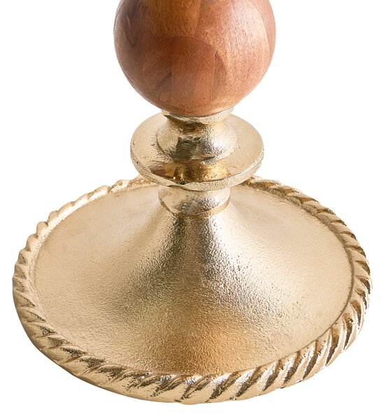 Svícen VODNO Kov 31 cm Zlatá