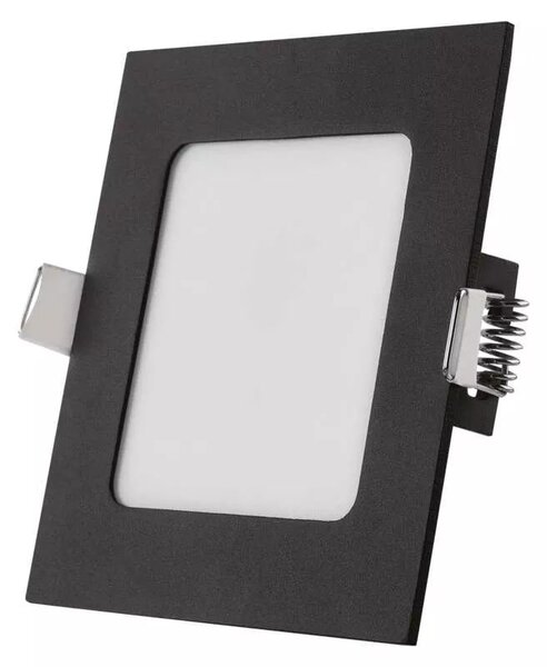 EMOS Černý vestavný LED panel hranatý 120 x 120mm 7W CCT Premium ZD2323