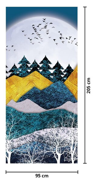 Fototapeta na dveře - Polární krajina (95x205cm)