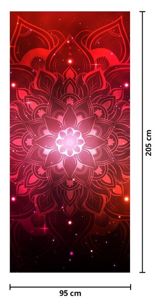Fototapeta na dveře - Červená abstrakce (95x205cm)