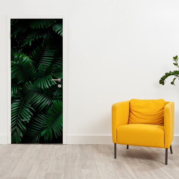 Fototapeta na dveře - Tropické kapradí (95x205cm)