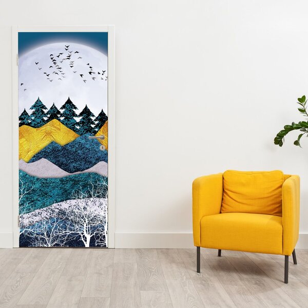 Fototapeta na dveře - Polární krajina (95x205cm)