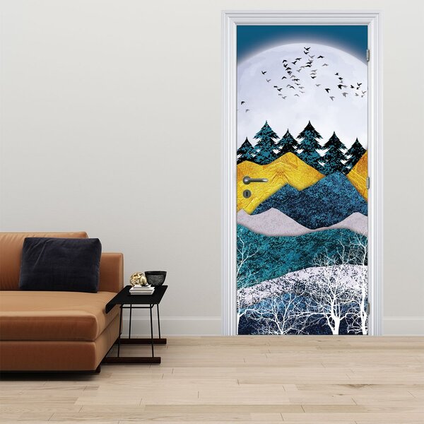 Fototapeta na dveře - Polární krajina (95x205cm)