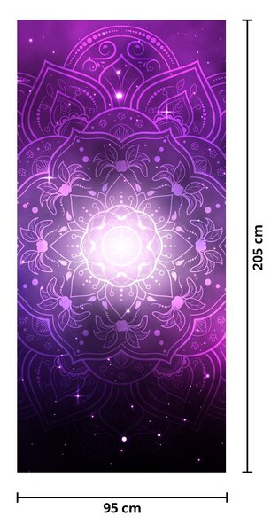 Fototapeta na dveře - Fialová abstrakce (95x205cm)