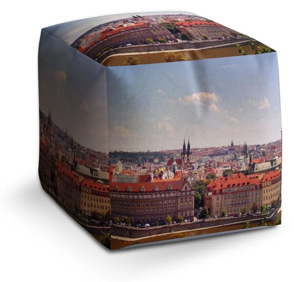 Sablio Taburet Cube Praha - 40x40x40 cm