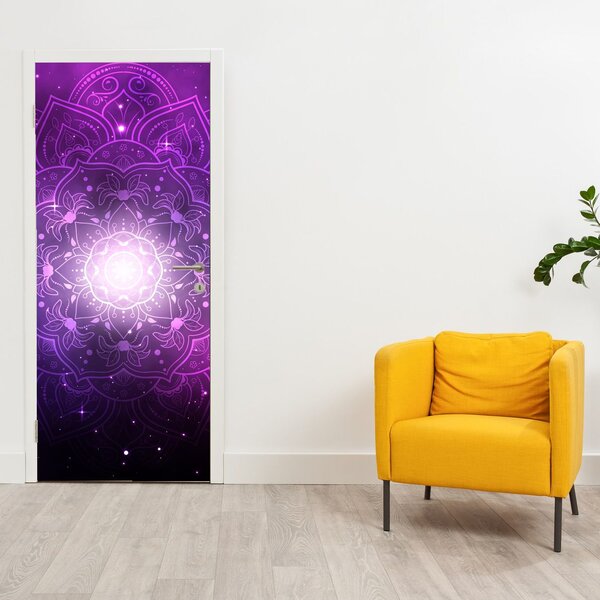 Fototapeta na dveře - Fialová abstrakce (95x205cm)