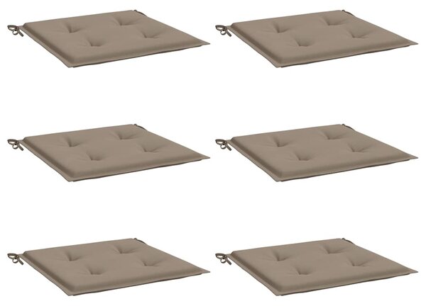 Podušky na zahradní židli 2 ks taupe 40x40x3 cm látka oxford 314019