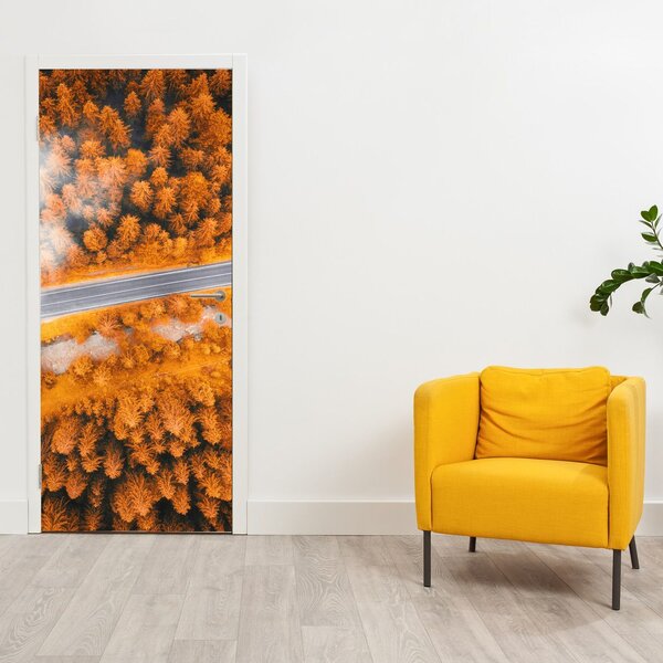 Fototapeta na dveře - Horská silnice (95x205cm)