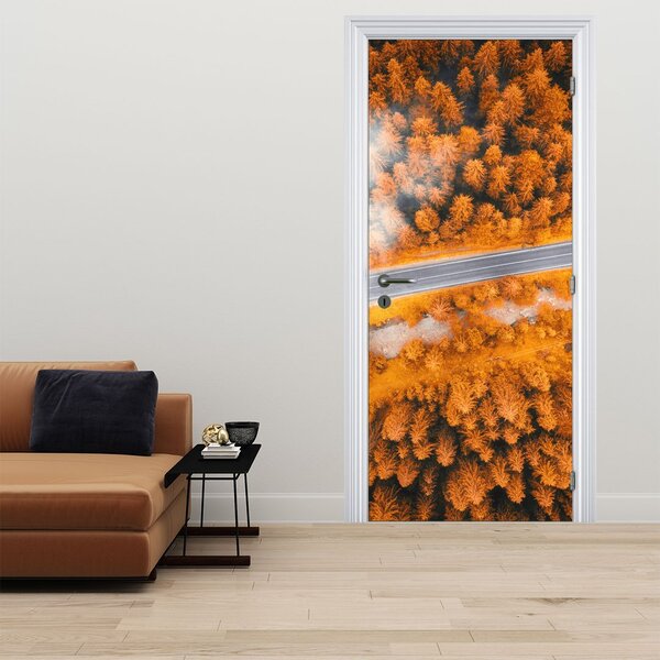 Fototapeta na dveře - Horská silnice (95x205cm)