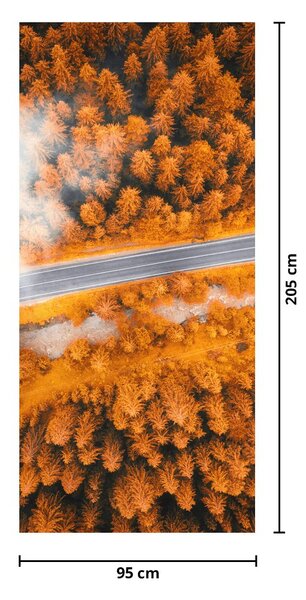 Fototapeta na dveře - Horská silnice (95x205cm)