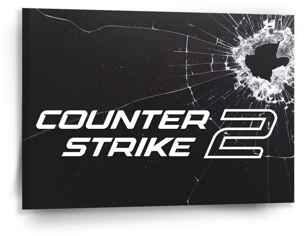 Sablio Obraz Counter Strike 2 Průstřel - 90x60 cm