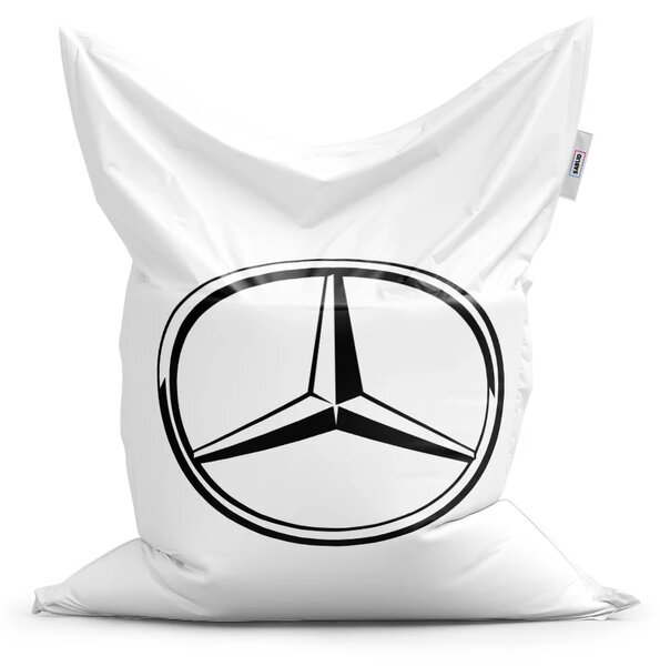 Sablio Sedací vak Classic Logo 1 Bílá - 150x100 cm