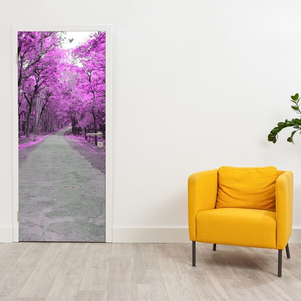 Fototapeta na dveře - Cesta parkem (95x205cm)