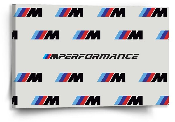 Sablio Obraz MPERFORMANCE bílý vzor - 120x80 cm