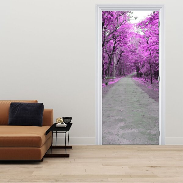 Fototapeta na dveře - Cesta parkem (95x205cm)
