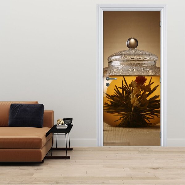 Fototapeta na dveře - Čaj o páté (95x205cm)