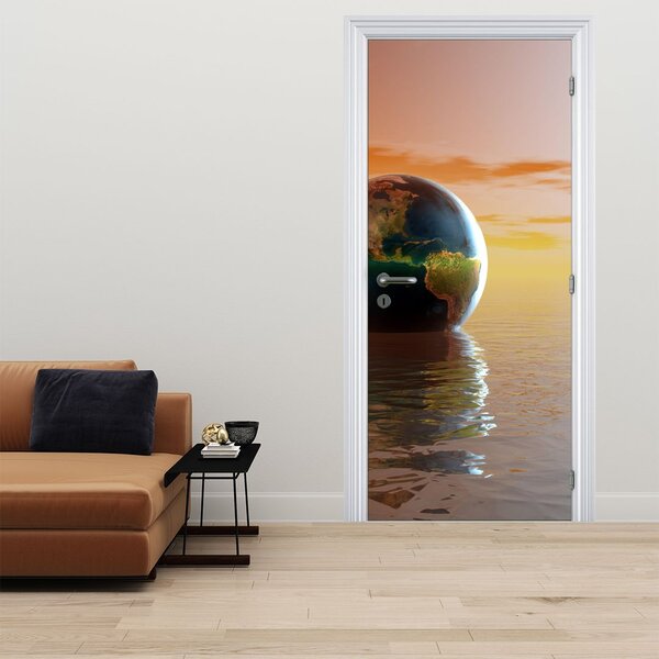 Fototapeta na dveře - Zeměkoule (95x205cm)
