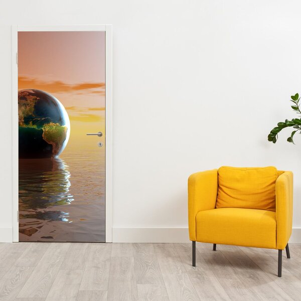 Fototapeta na dveře - Zeměkoule (95x205cm)
