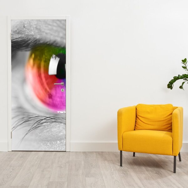 Fototapeta na dveře - Oční duhovka (95x205cm)