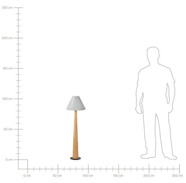 Stojací lampa ALIGIDE Dřevo Přírodní