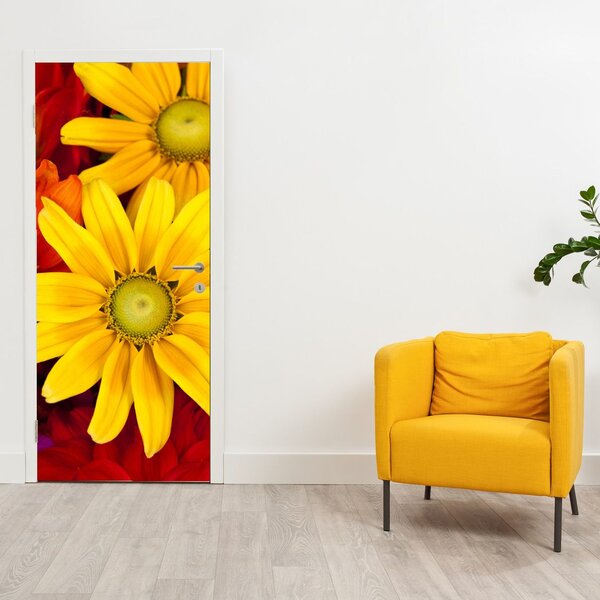 Fototapeta na dveře - Květy (95x205cm)