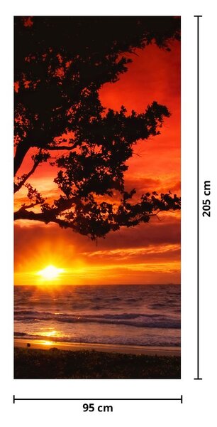 Fototapeta na dveře - Západ slunce (95x205cm)