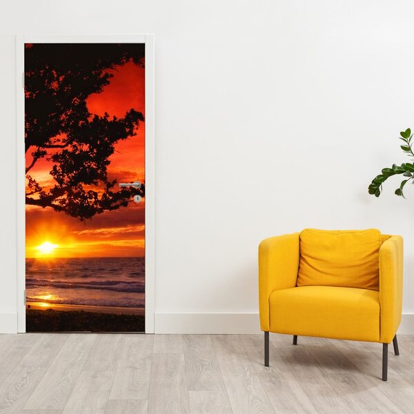 Fototapeta na dveře - Západ slunce (95x205cm)