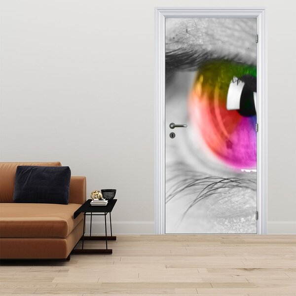 Fototapeta na dveře - Oční duhovka (95x205cm)