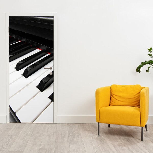 Fototapeta na dveře - Klávesy piána (95x205cm)