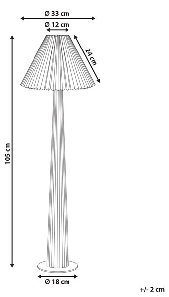 Stojací lampa ALIGIDE Dřevo Přírodní