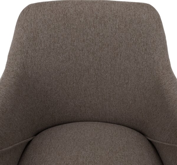 KONDELA Designové křeslo, hnědá/buk, PETRUS