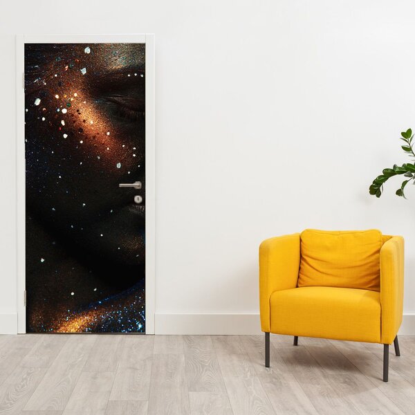 Fototapeta na dveře - Žena ve třpytu (95x205cm)