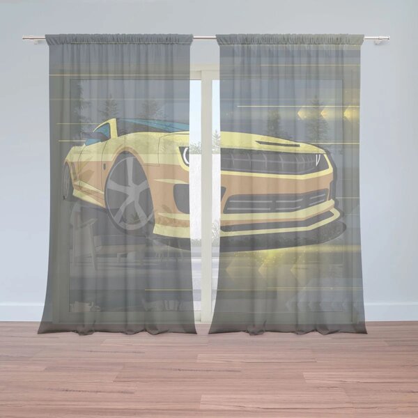 Sablio Záclony Chevrolet Camaro Pruhy: 2ks 150x250cm