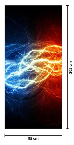 Fototapeta na dveře - Elektrické napětí (95x205cm)