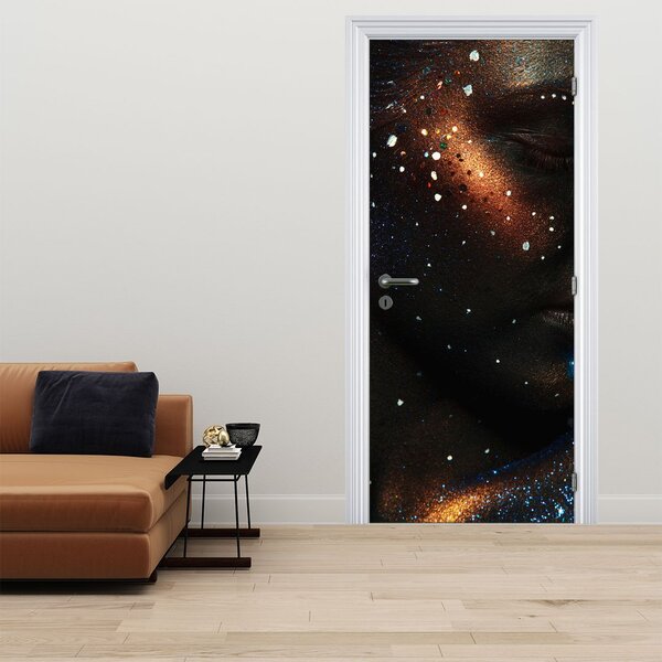 Fototapeta na dveře - Žena ve třpytu (95x205cm)