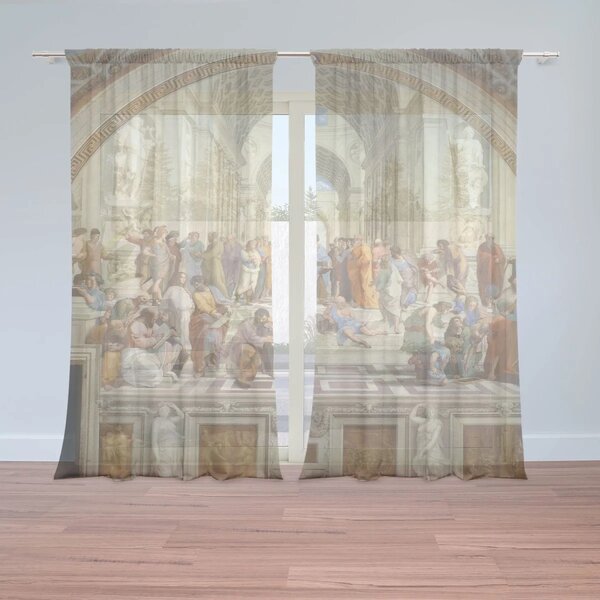 Sablio Záclony Athénská škola - Raffael Santi: 2ks 150x250cm