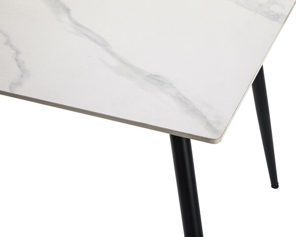 Vikio Jídelní stůl 120x80 dekor bílý mramor HJS100B-120
