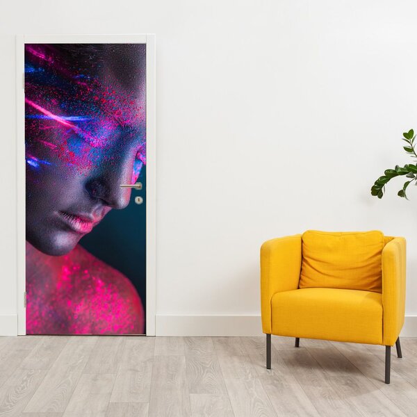 Fototapeta na dveře - Žena ve třpytu (95x205cm)